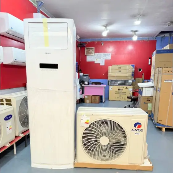 کولر گازی 36000 ایستاده اینورتر گری مدل GVH36ATXH