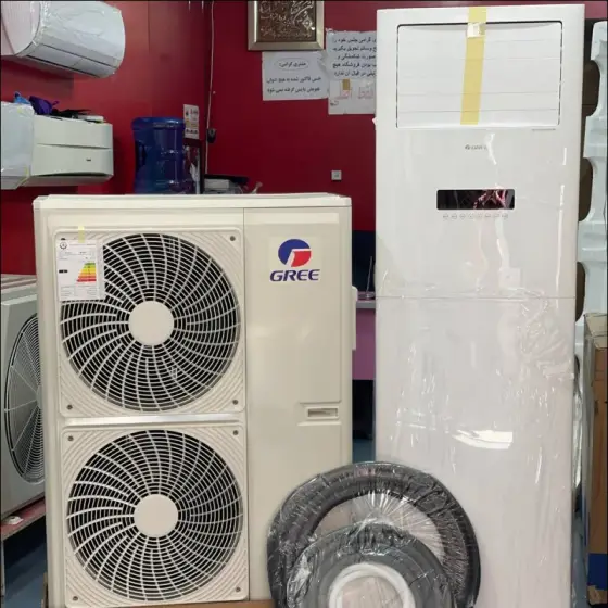 کولر گازی 36000 ایستاده گری سری دوفن QXL مدل GVH36ATXL