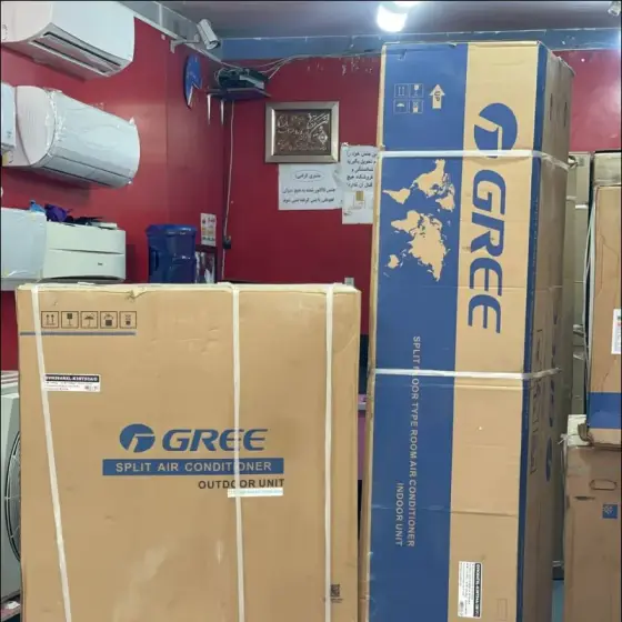 کولر گازی 36000 ایستاده گری سری دوفن QXL مدل GVH36ATXL