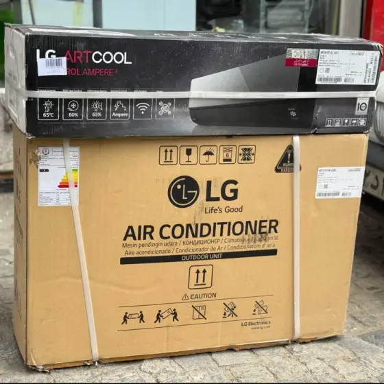 کولر گازی 19000 ال‌جی سری آرت‌کول پنل مشکی مدل ARTN19T4W